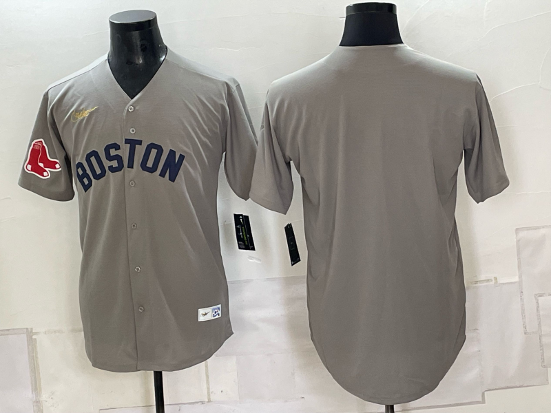 Men Boston Red Sox blank grey 2026 Nike MLB Jerseys 0907003->boston red sox->MLB Jersey